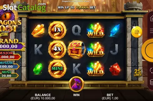 Οθόνη3. Dragon's Loot Link&Win 4Tune Κουλοχέρης