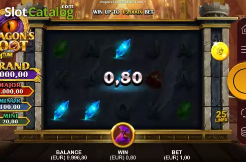 Οθόνη4. Dragon's Loot Link&Win 4Tune Κουλοχέρης