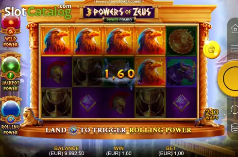Οθόνη5. 3 Powers of Zeus: Power Combo Κουλοχέρης