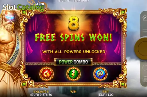 Οθόνη8. 3 Powers of Zeus: Power Combo Κουλοχέρης