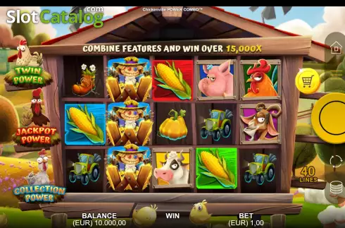 Οθόνη3. Chickenville Power Combo Κουλοχέρης