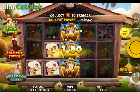 Οθόνη5. Chickenville Power Combo Κουλοχέρης