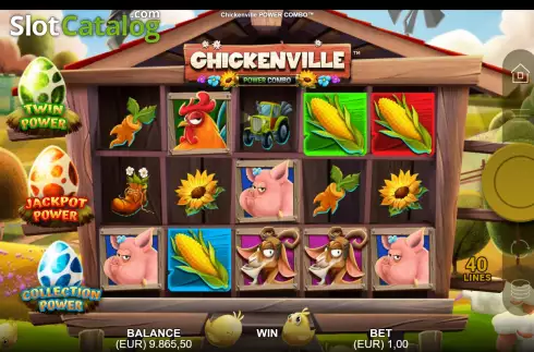 Οθόνη7. Chickenville Power Combo Κουλοχέρης