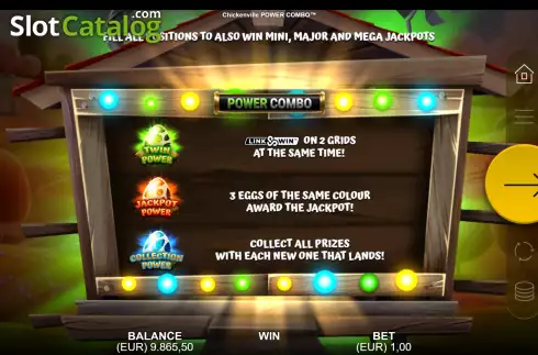 Οθόνη9. Chickenville Power Combo Κουλοχέρης