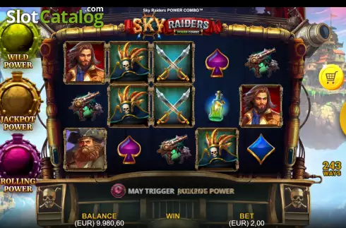 Οθόνη2. Sky Raiders Power Combo Κουλοχέρης