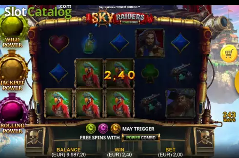 Οθόνη3. Sky Raiders Power Combo Κουλοχέρης