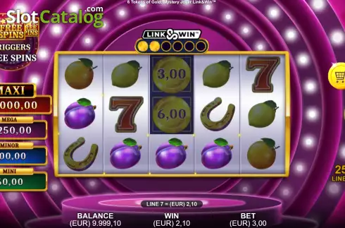 Οθόνη2. 6 Tokens of Gold: Mystery Joker Link & Win Κουλοχέρης