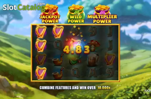 Οθόνη2. 3 Shamrock Pots: Power Combo Κουλοχέρης