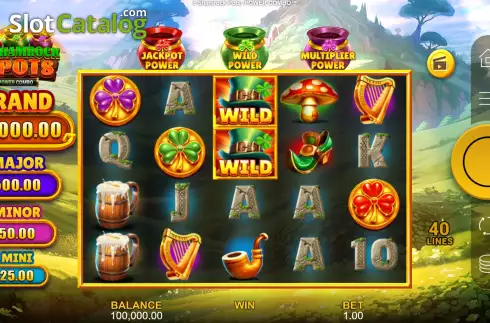 Οθόνη3. 3 Shamrock Pots: Power Combo Κουλοχέρης