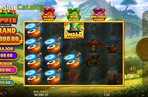 Οθόνη4. 3 Shamrock Pots: Power Combo Κουλοχέρης