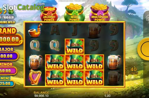 Οθόνη5. 3 Shamrock Pots: Power Combo Κουλοχέρης