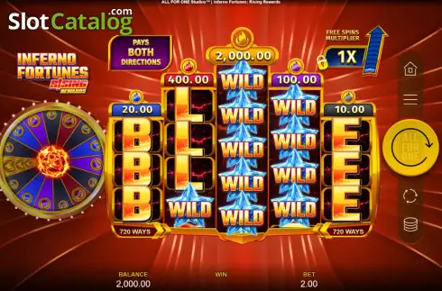 Οθόνη2. Inferno Fortunes: Rising Rewards Κουλοχέρης