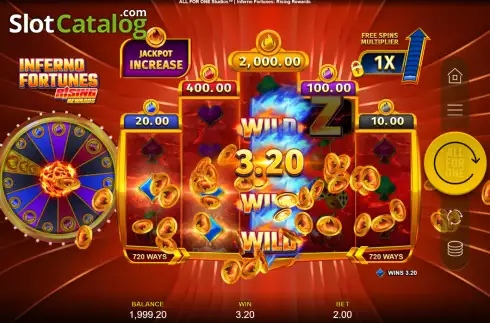 Οθόνη3. Inferno Fortunes: Rising Rewards Κουλοχέρης