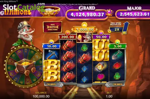 Οθόνη2. Give Me Gold: Rising Rewards King Millions Κουλοχέρης