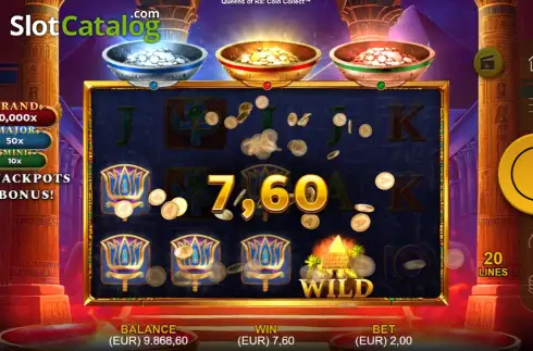 Οθόνη3. Queens of Ra: Coin Collect Κουλοχέρης