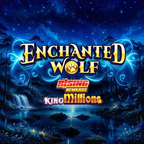 Enchanted Wolf Rising Rewards King Millions Λογότυπο