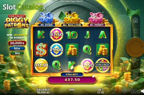 Οθόνη3. Coin Collect: Piggy Patrons Κουλοχέρης