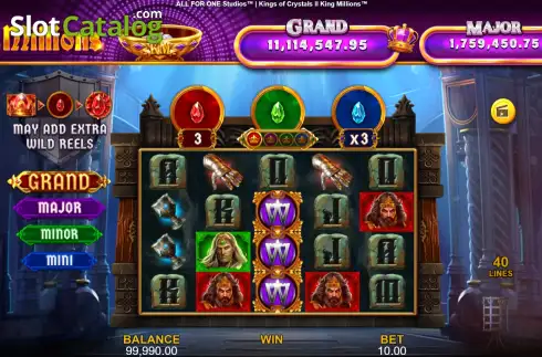 Οθόνη2. Kings of Crystals 2: King Millions Κουλοχέρης