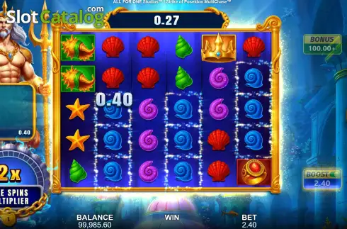 Οθόνη3. Strike of Poseidon MultiChase Κουλοχέρης