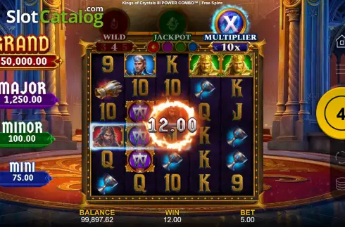 Οθόνη3. Kings of Crystals 3 Power Combo Κουλοχέρης