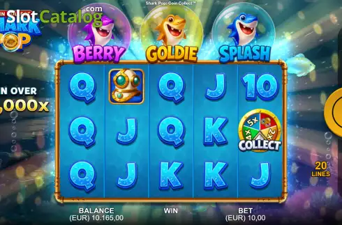 Οθόνη2. Shark Pop: Coin Collect Κουλοχέρης
