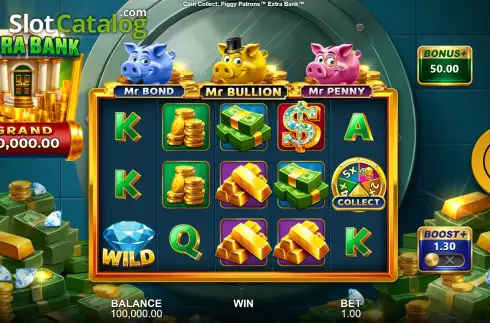 Οθόνη2. Piggy Patrons: Extra Bank Coin Collect Κουλοχέρης 