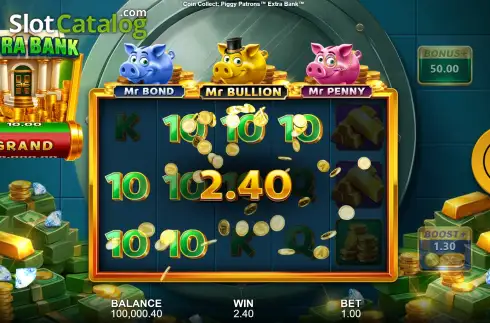 Οθόνη3. Piggy Patrons: Extra Bank Coin Collect Κουλοχέρης 