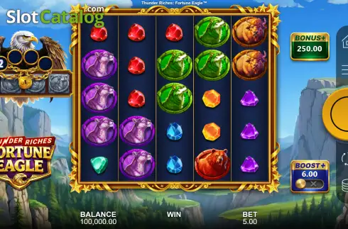 Οθόνη2. Thunder Riches: Fortune Eagle Κουλοχέρης