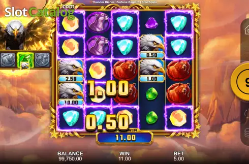 Οθόνη3. Thunder Riches: Fortune Eagle Κουλοχέρης