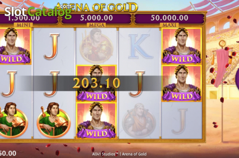 Οθόνη4. Arena of Gold Κουλοχέρης