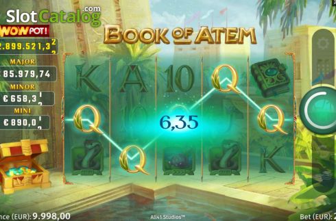 Οθόνη3. Book of Atem WowPot Κουλοχέρης