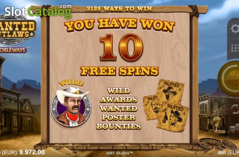 Οθόνη4. Wanted Outlaws Κουλοχέρης