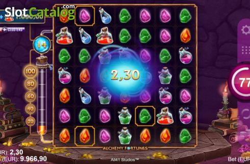 Οθόνη3. Alchemy Fortunes Κουλοχέρης 