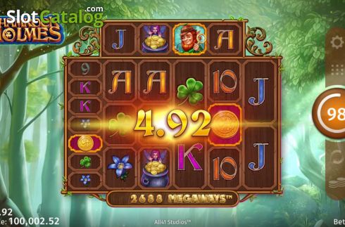Οθόνη5. Shamrock Holmes Megaways Κουλοχέρης