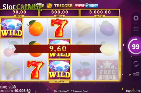 Οθόνη4. 6 Tokens of Gold Κουλοχέρης 