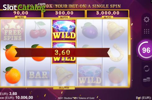 Οθόνη5. 6 Tokens of Gold Κουλοχέρης 