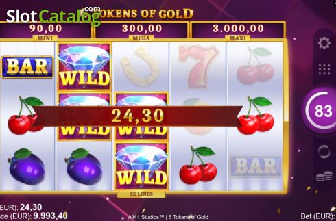 Οθόνη6. 6 Tokens of Gold Κουλοχέρης 