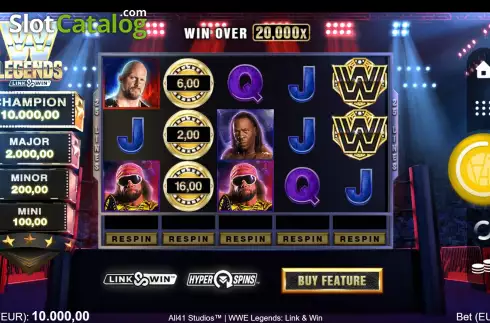 Οθόνη3. WWE Legends Link & Win Κουλοχέρης 