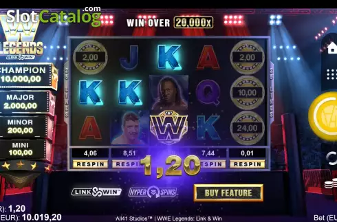 Οθόνη5. WWE Legends Link & Win Κουλοχέρης 