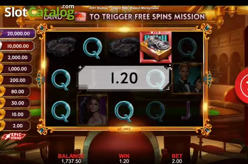 Οθόνη4. Agent Blitz: Mission Moneymaker Κουλοχέρης