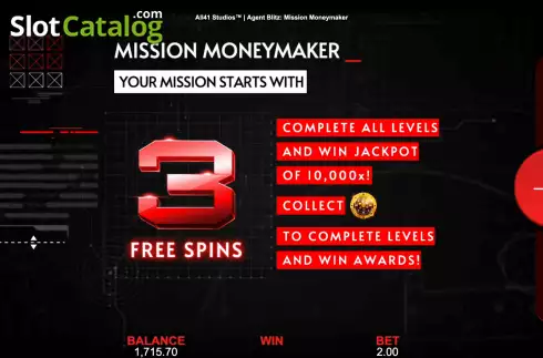 Οθόνη8. Agent Blitz: Mission Moneymaker Κουλοχέρης