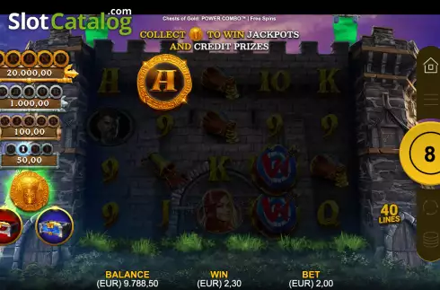 Οθόνη8. Chests of Gold Power Combo Κουλοχέρης 