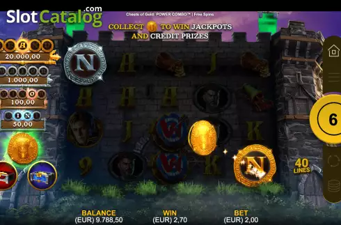 Οθόνη9. Chests of Gold Power Combo Κουλοχέρης 