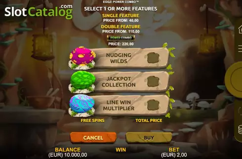 Οθόνη4. Eggz! Power Combo Κουλοχέρης 