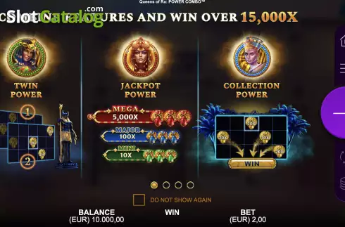 Οθόνη2. Queens of Ra Power Combo Κουλοχέρης 