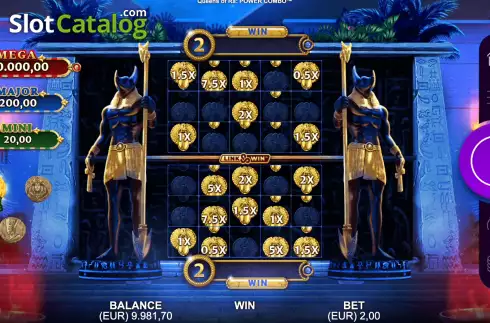 Οθόνη6. Queens of Ra Power Combo Κουλοχέρης 