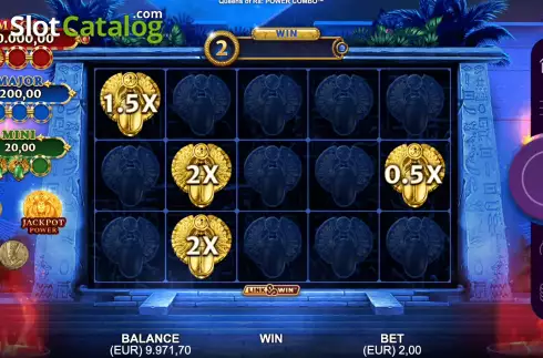 Οθόνη8. Queens of Ra Power Combo Κουλοχέρης 