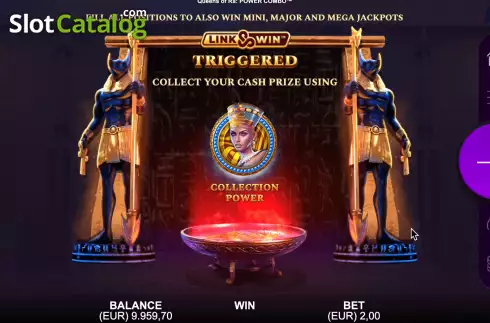 Οθόνη9. Queens of Ra Power Combo Κουλοχέρης 
