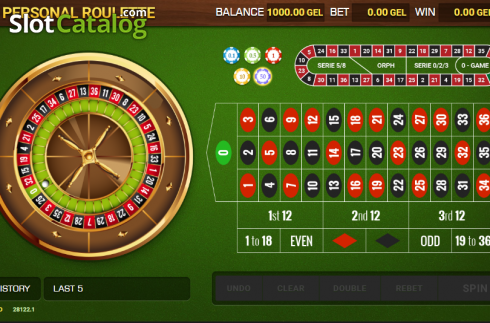 Οθόνη2. Personal Roulette Κουλοχέρης