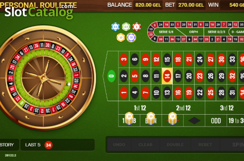 Οθόνη4. Personal Roulette Κουλοχέρης